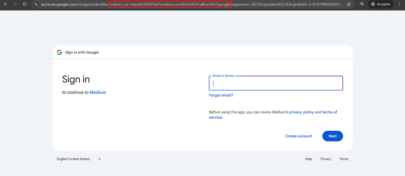 Figure 2: Google OAuth login flow